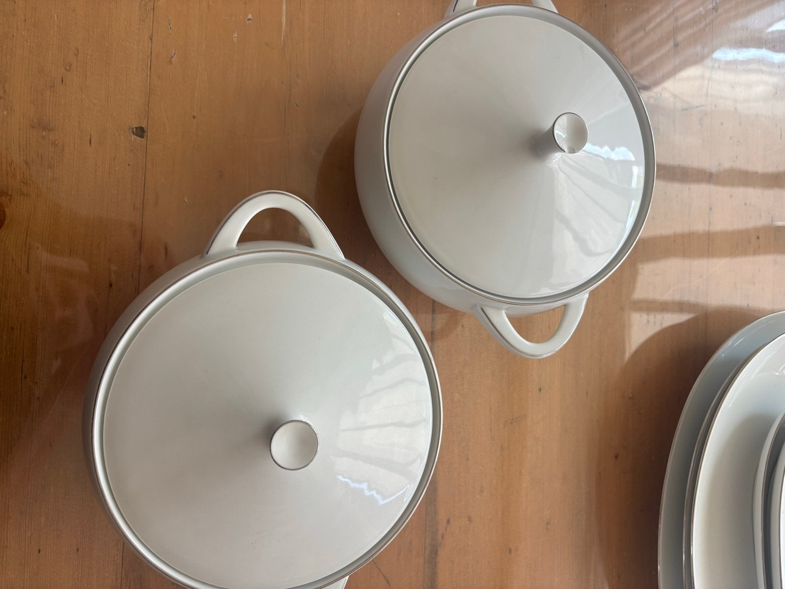 Thomas Germany Servies - Wit met Zilveren Rand, Huis en Inrichting, Keuken | Servies, Overige merken, Ophalen of Verzenden, Zo goed als nieuw
