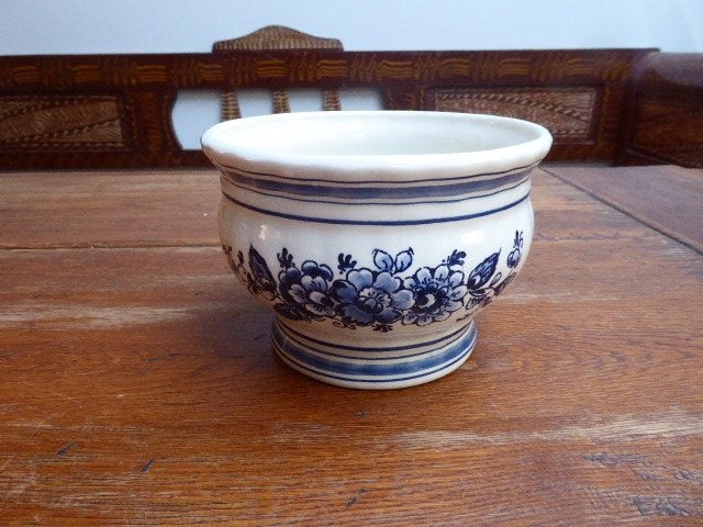 Delfts blauw bloempotje, Ophalen of Verzenden