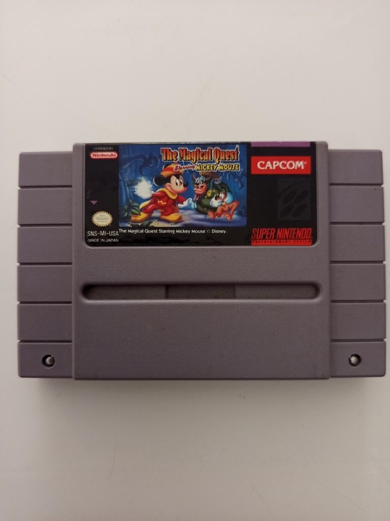 The Magical Quest starring Mickey Mouse ntsc snes, Spelcomputers en Games, Games | Nintendo Super NES, Avontuur en Actie, Gebruikt