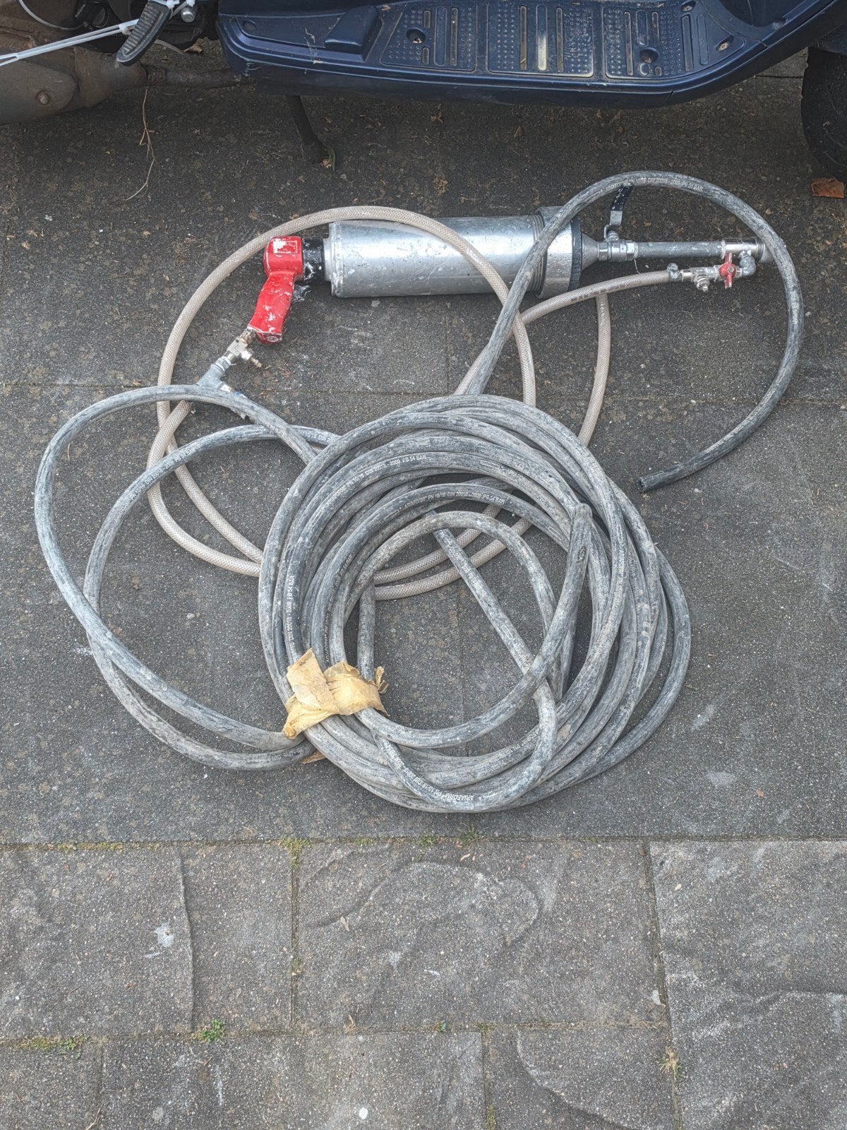 Spuitpistool voor reparaties met lange slang, Ophalen of Verzenden, Gebruikt