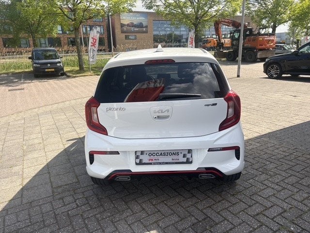 Kia Picanto 1.0 DPi GT-Line | Navi | Camera | Cruise | 34.55, Auto's, Kia, Gebruikt, 4 stoelen, Wit, Leder