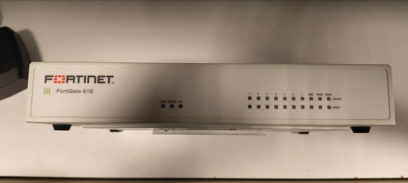 Fortinet FortiGate 61E Firewall/Router, Computers en Software, Ophalen of Verzenden, Zo goed als nieuw, Router, Fortinet