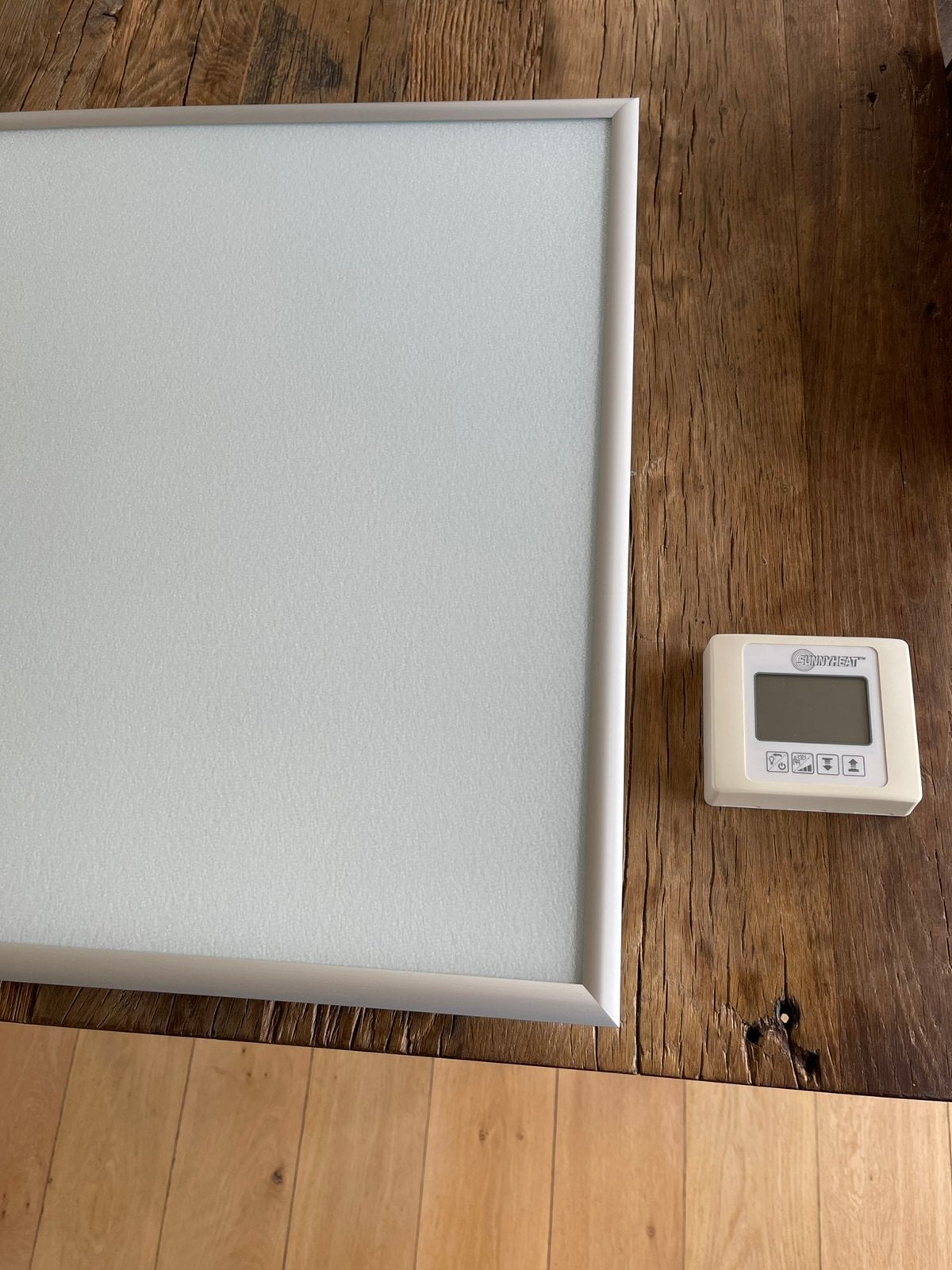 Infrarood verwarming / afm. 60x60./1000w  230v alumium lijst, Ophalen of Verzenden, Zo goed als nieuw
