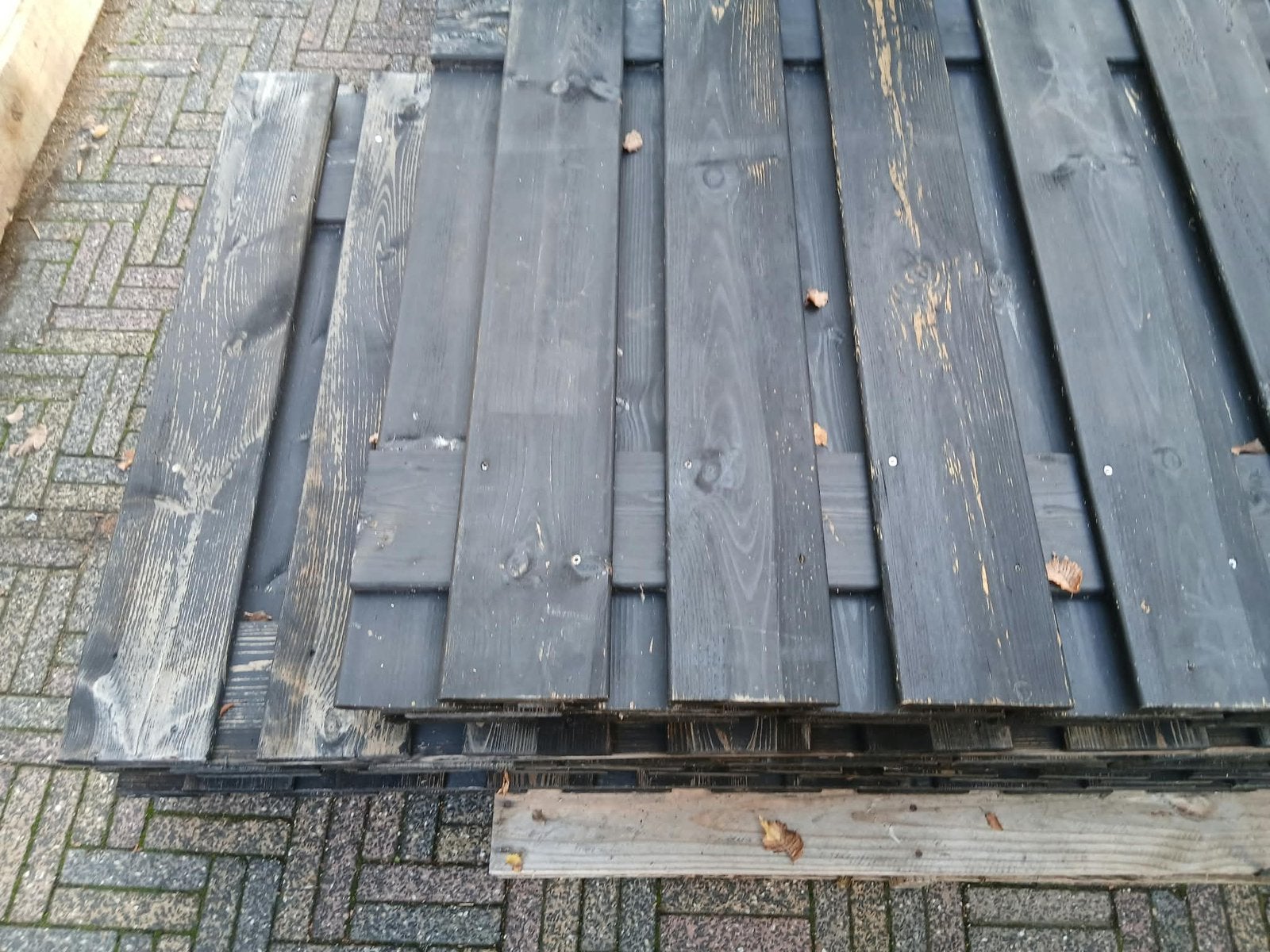 Zwarte hekjes 1.80 m breed en 90 cm hoog, Tuin en Terras, Ophalen, Nieuw, Hout, Tuinhek
