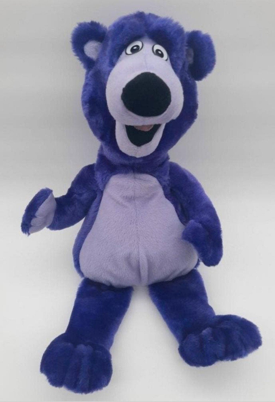 Six Flags Grand Prairie Texas paarse grote knuffelbeer 50cm!, Paars, Overige typen, Ophalen of Verzenden, Zo goed als nieuw