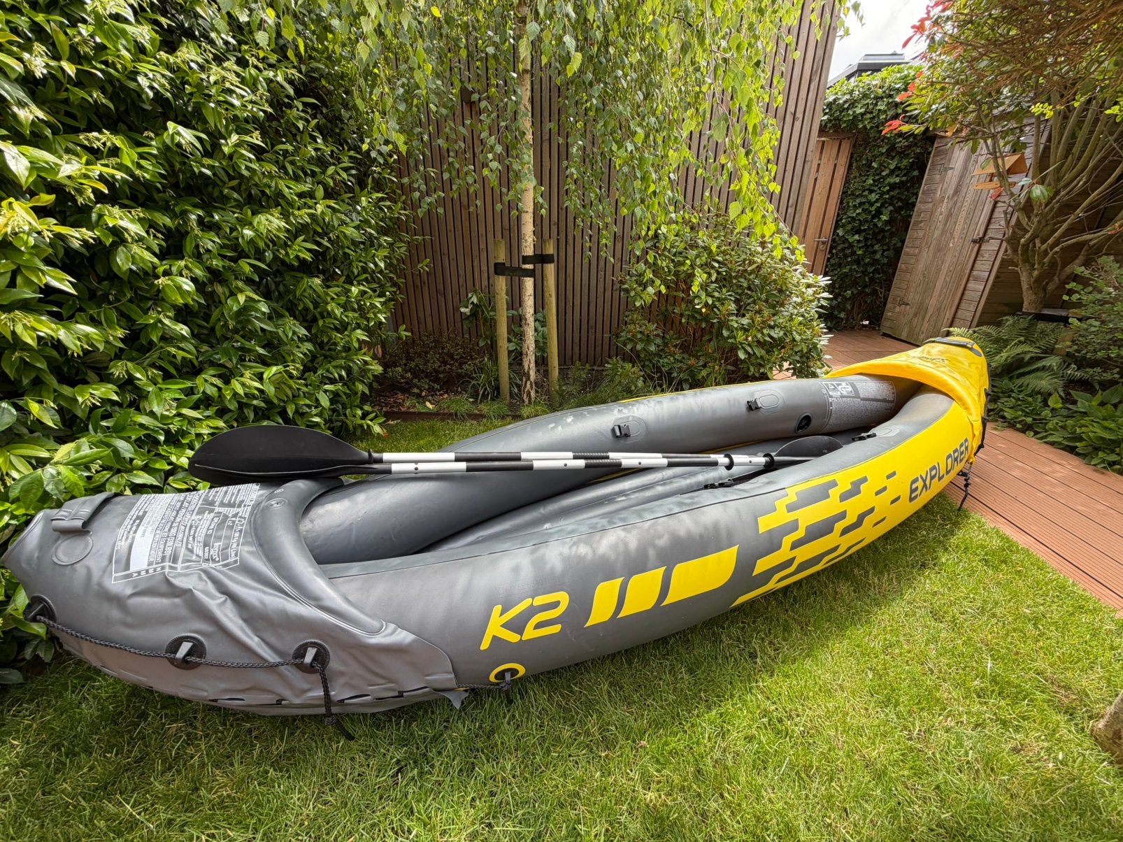Intex Explorer K2 Kajak 2 persoons, Watersport en Boten, Kano's, Ophalen of Verzenden, Zo goed als nieuw, Twee personen, Kajak