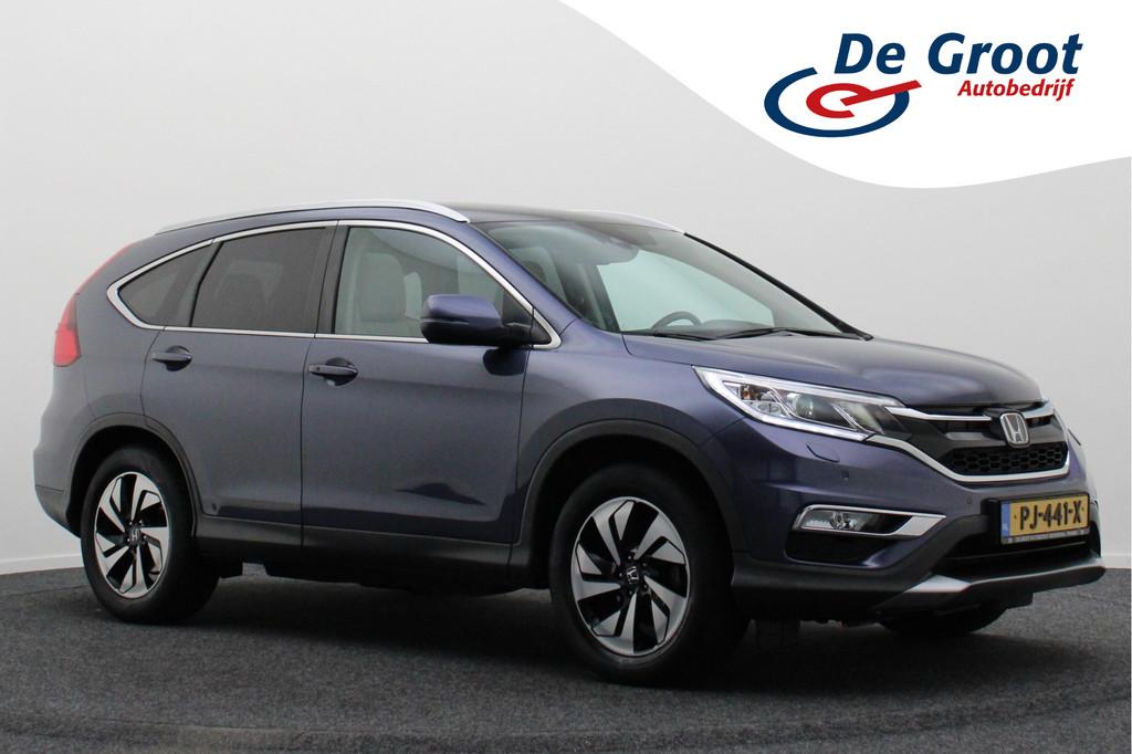 Honda CR-V 2.0 4WD Executive Leer, Panoramadak, Keyless, Tre, Auto's, 13 km/l, Gebruikt, 4 cilinders, Blauw