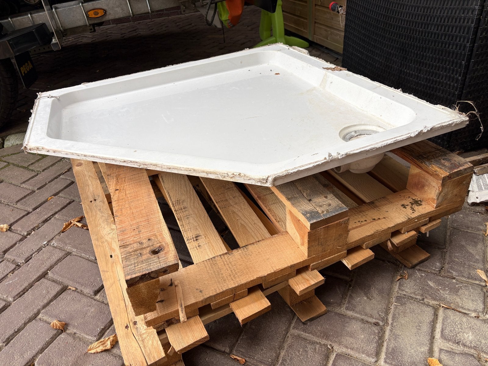 Douchebak 100x100 cm - Gebruikt, Ophalen of Verzenden, Gebruikt, Douche