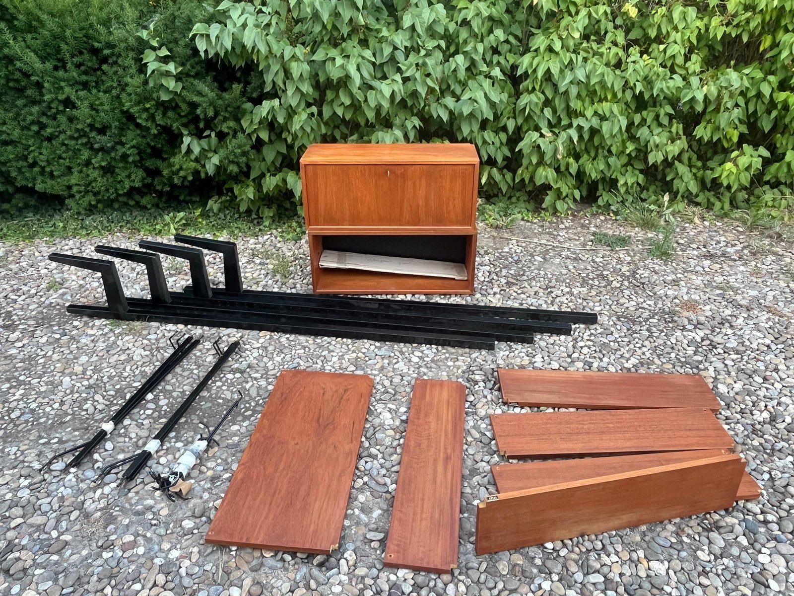 Vintage wandmeubel Poul Cadovius Royal System, Ophalen, Gebruikt, Minder dan 150 cm, Minder dan 100 cm