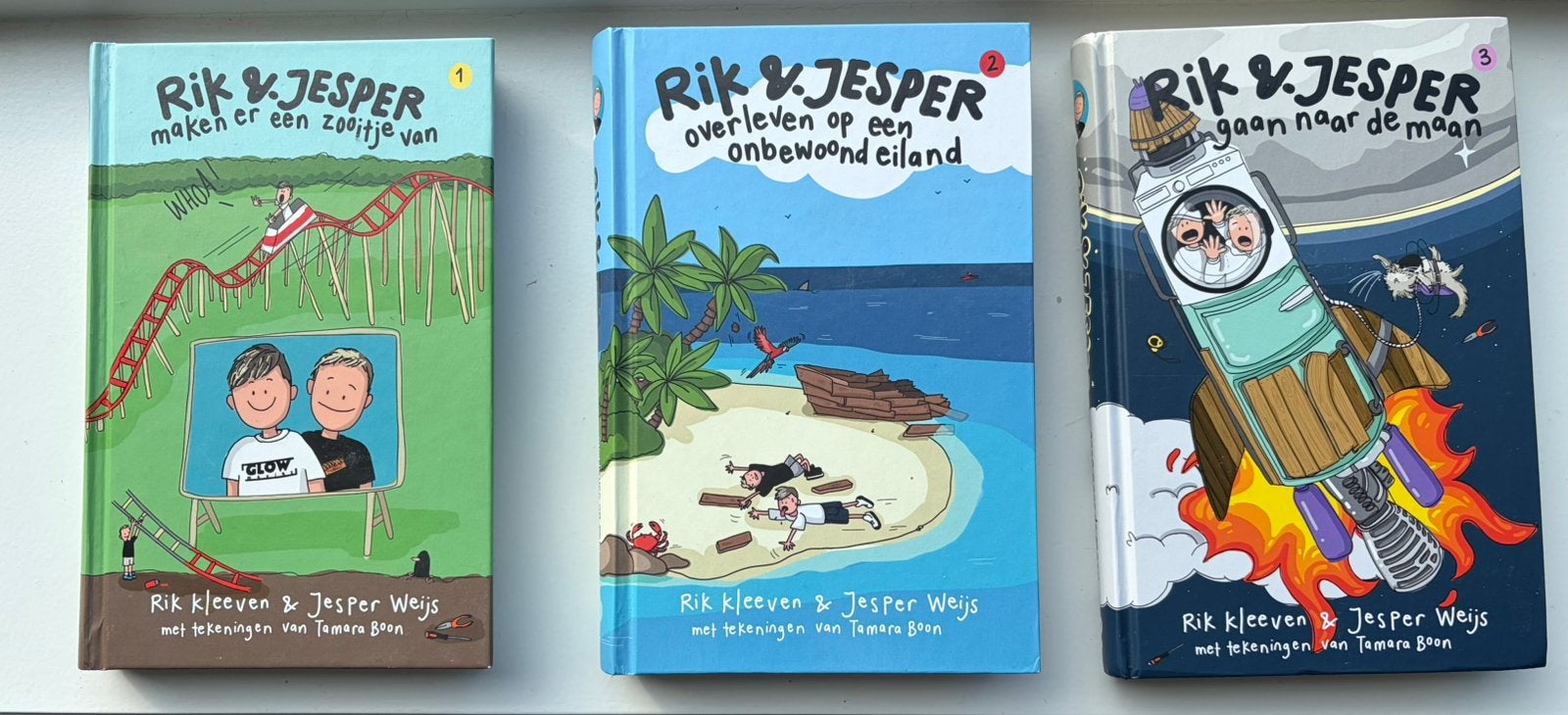 Rik en Jesper overleven op een onbewoond eiland, Ophalen, Fictie algemeen, Rik Kleeven; Jesper Weijs, Zo goed als nieuw