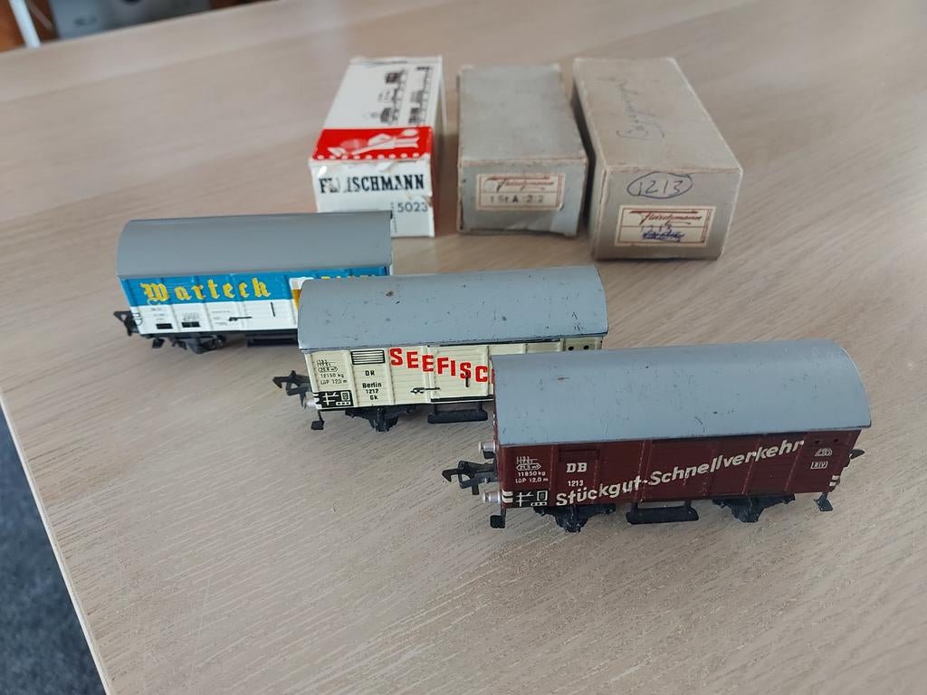 Fleischmann blikken wagons, Gelijkstroom, Fleischmann, Wagon, Ophalen of Verzenden