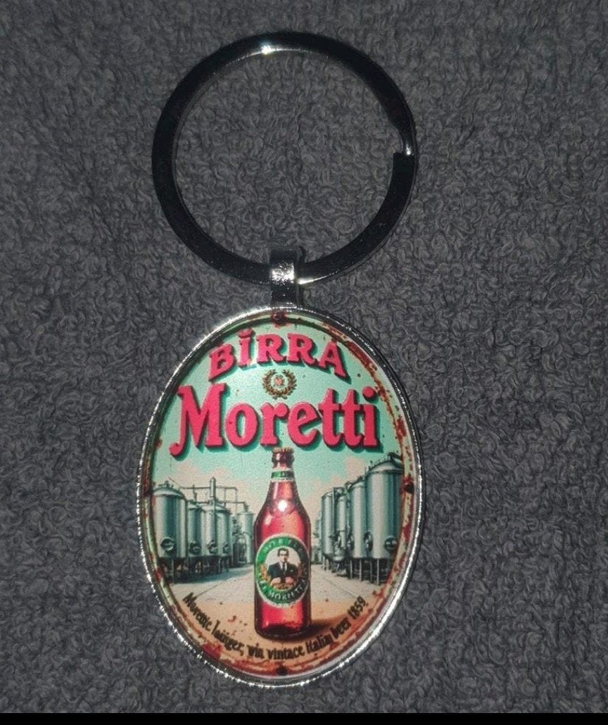 Birra Moretti Sleutelhanger - Italiaans Bier, Verzamelen, Ophalen of Verzenden, Nieuw, Overige merken