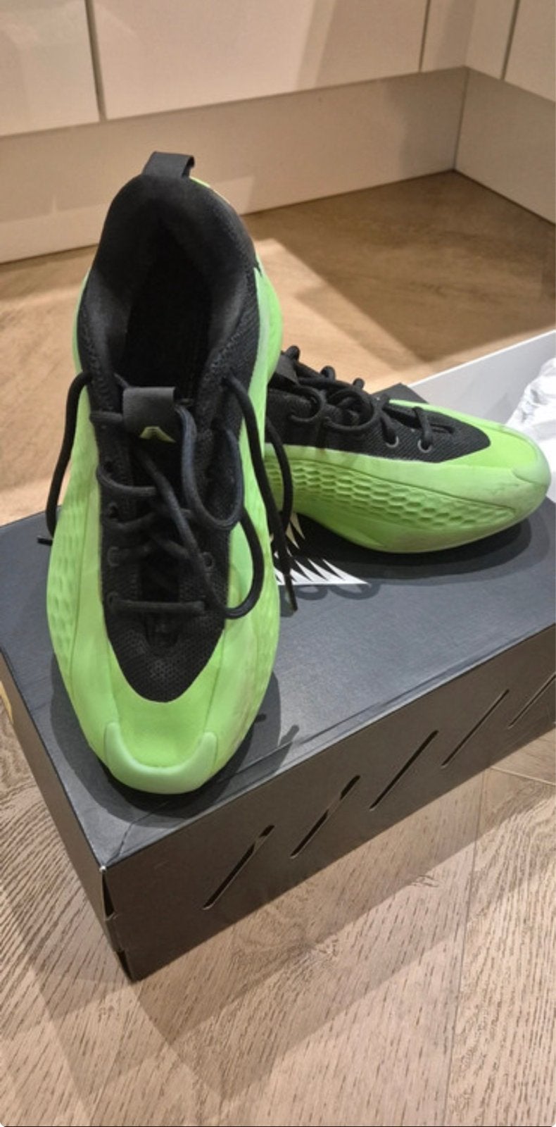 Adidas AE1 Low Lucid Lime Anthony Edwards Basketbalschoenen, Ophalen, Gebruikt, Schoenen