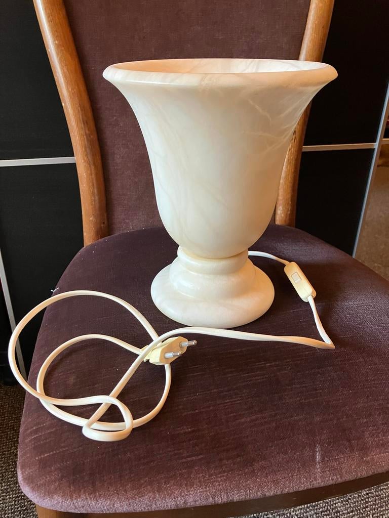 Tafellamp van marmer, Gebruikt, Minder dan 30 watt, Overige typen, E27 (groot)