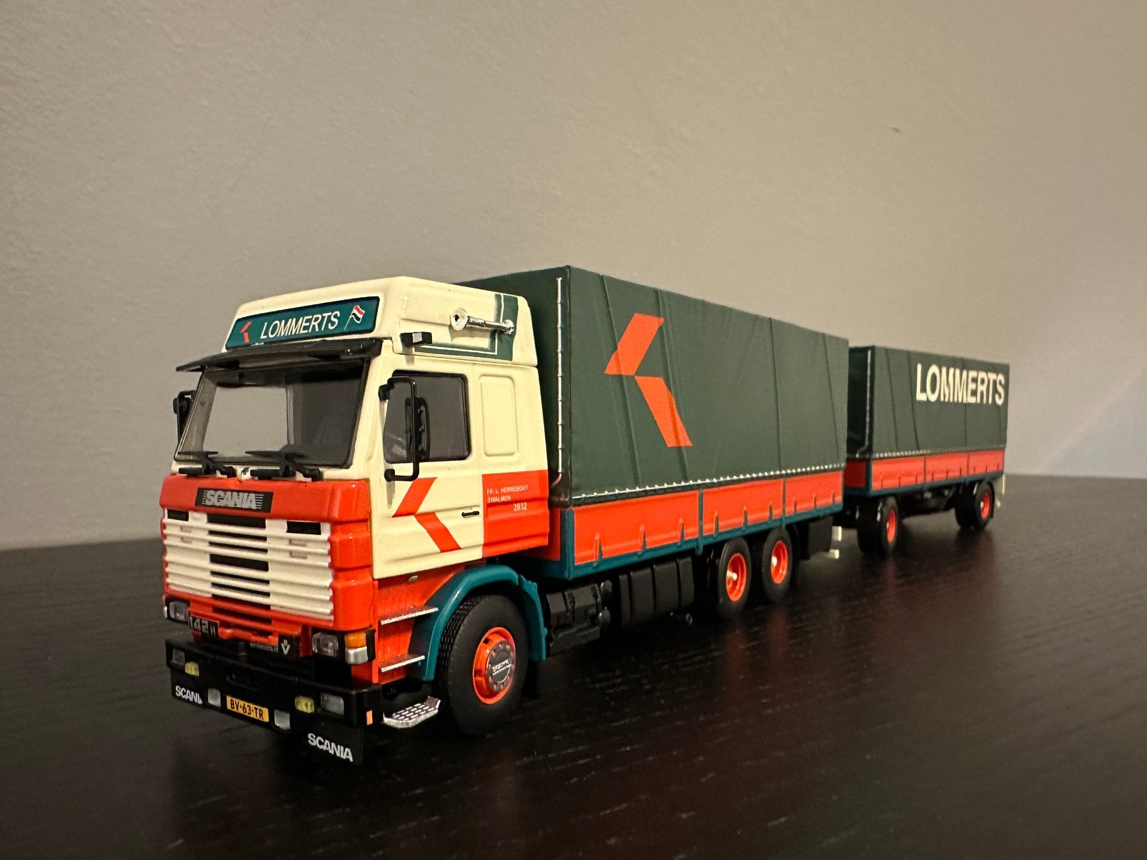 Tekno scania lommerts, Ophalen of Verzenden, Zo goed als nieuw, Bus of Vrachtwagen, Tekno