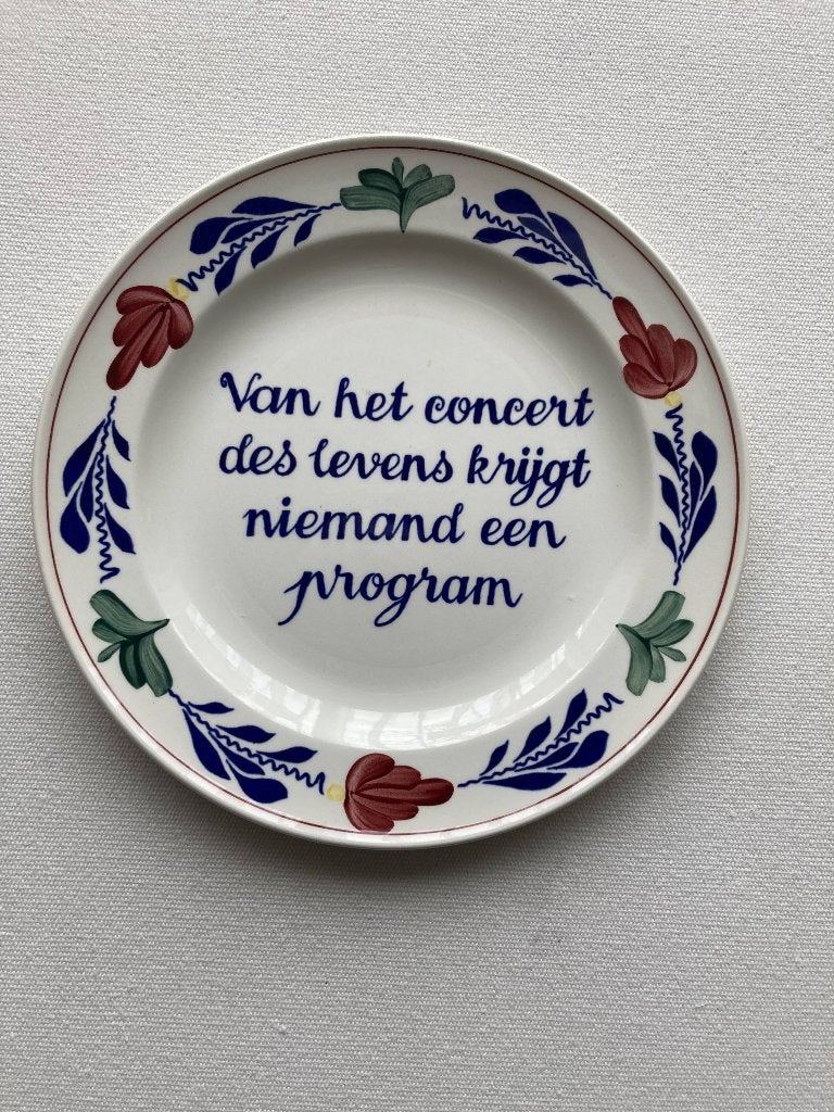 Bord Boerenbont  Boch, Villeroy & Boch, Ophalen of Verzenden, Zo goed als nieuw, Bord(en)