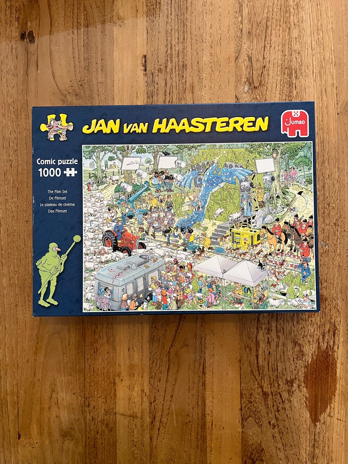 Jan van Haasteren De Filmset 1000 stukjes, Ophalen, 500 t/m 1500 stukjes, Gebruikt, Legpuzzel