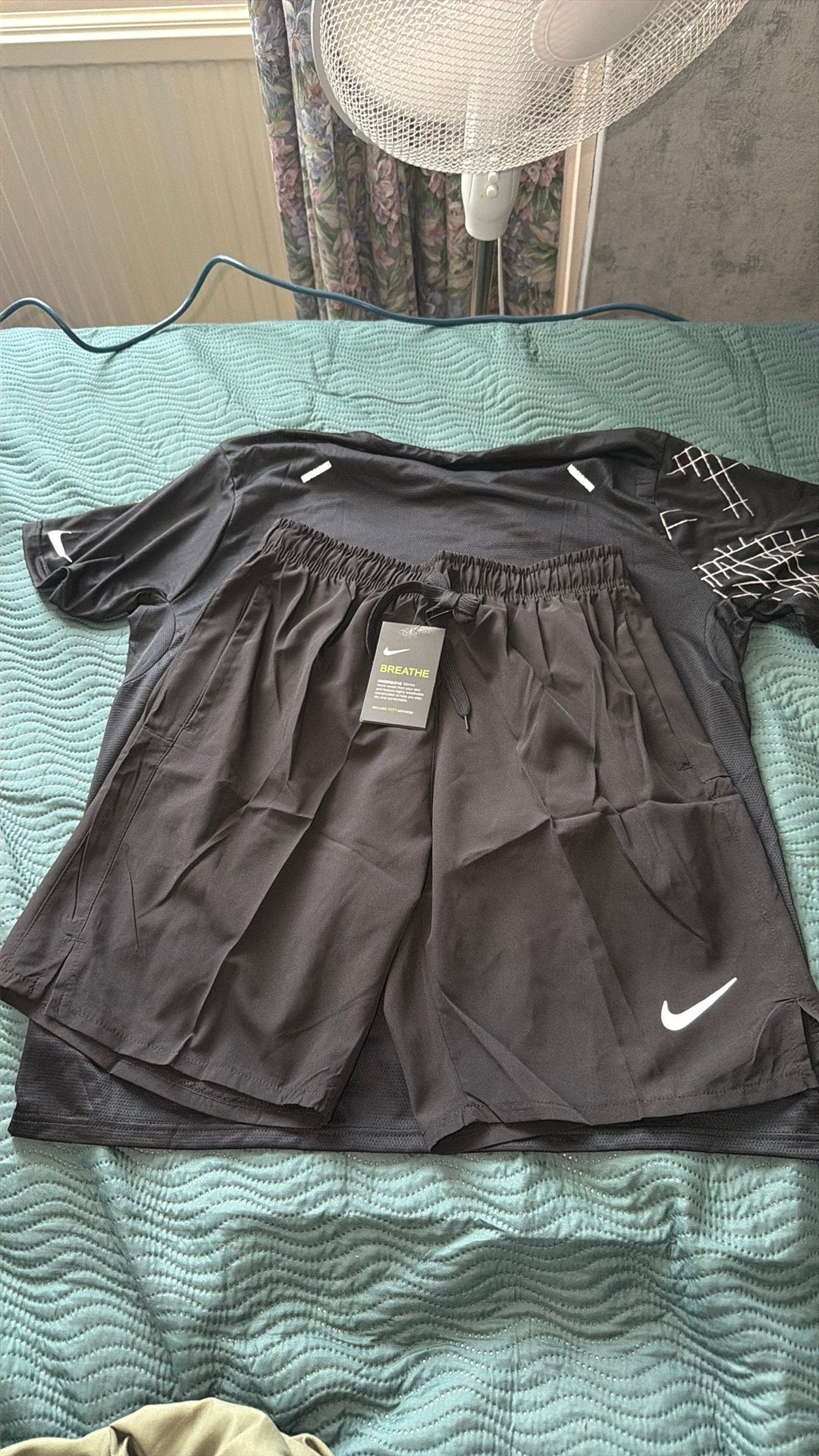 Nike Miler zomer set maat L, Ophalen of Verzenden, Nieuw, Zwart