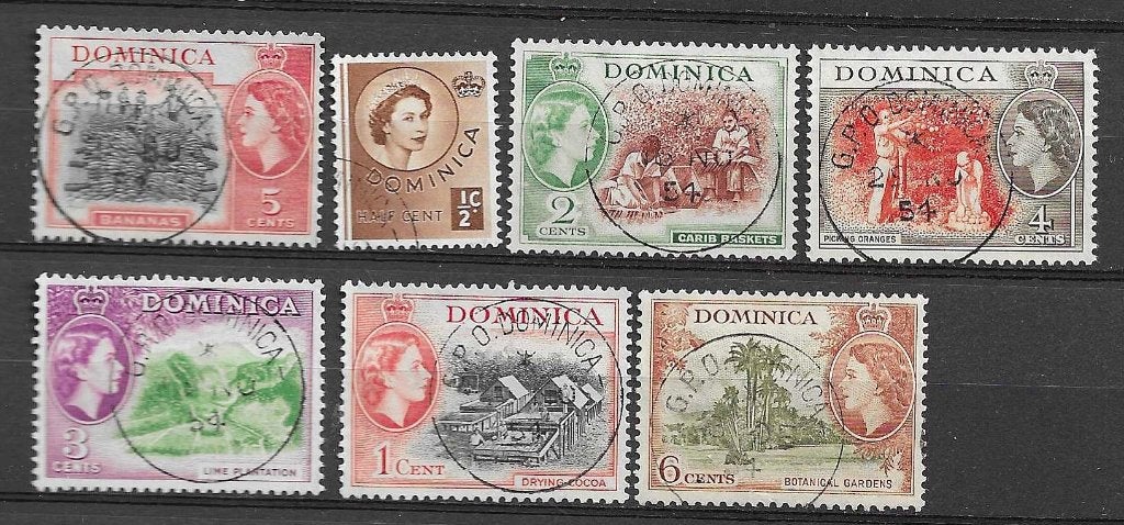 Dominica postzegels - Koningin Elizabeth II - Gestempeld, Postzegels en Munten, Ophalen of Verzenden, Gestempeld, Midden-Amerika