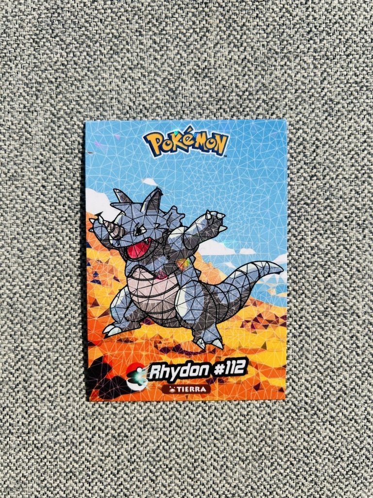 Rhydon 112 Johto Card Top Collection Promo Pokemon, Verzenden, Zo goed als nieuw, Losse kaart, Foil