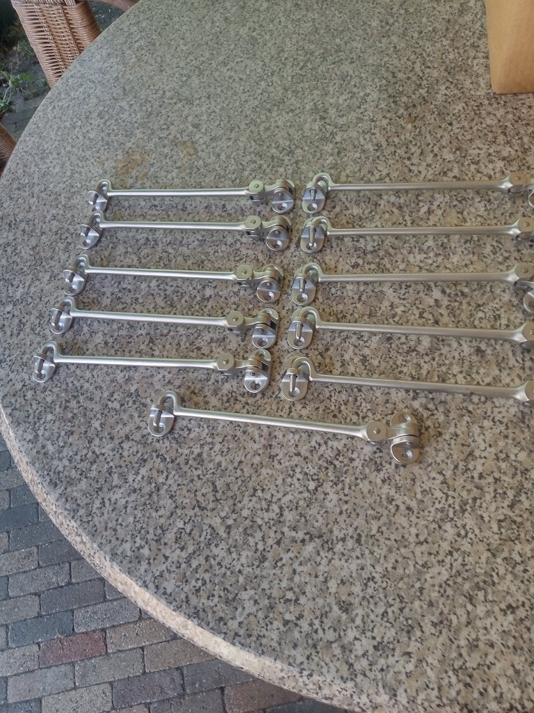 Messing kajuithaken, Ophalen, Nieuw, Minder dan 50 mm, Overige typen