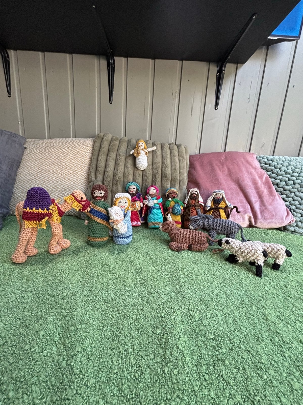 Gehaakte Kerststal Figuren - Handgemaakt en Uniek, Handgemaakt, Textiel, Meerkleurig, Ophalen of Verzenden