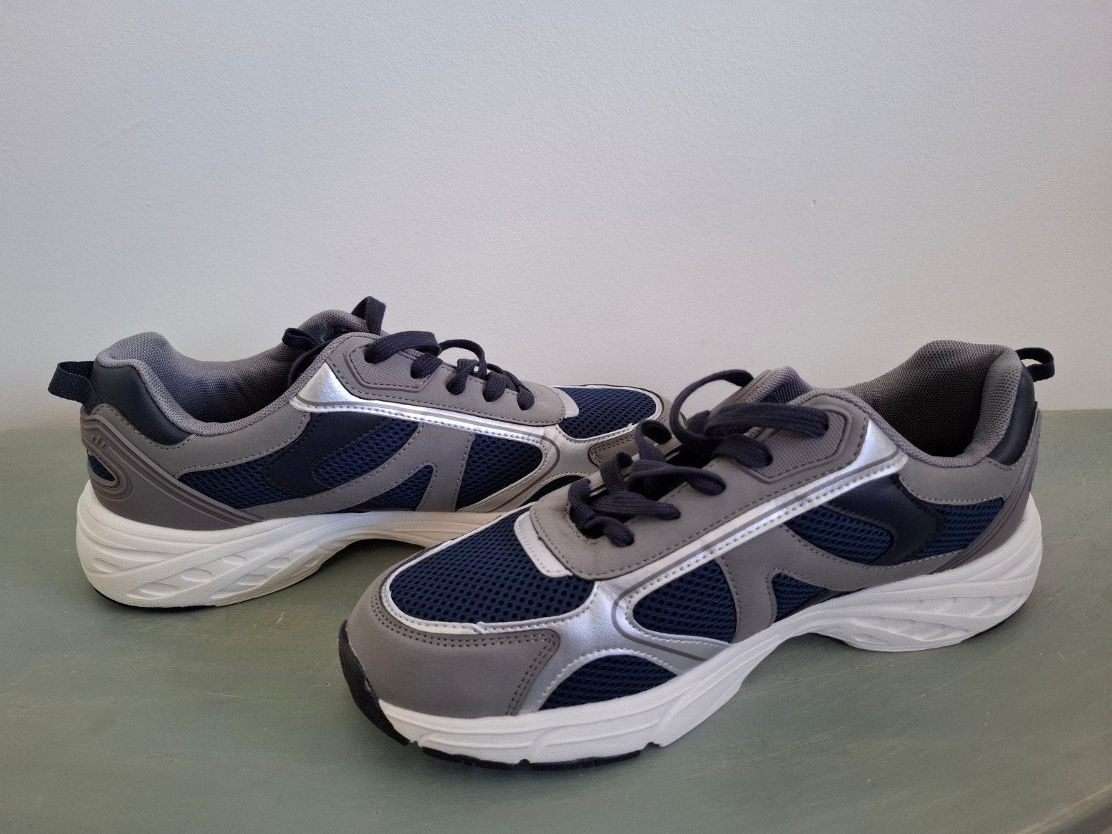 Nieuwe Lace Vetersportschoenen – Navy/Gray – maat 45, Kleding | Heren, Lace, Blauw, Sportschoenen, Nieuw