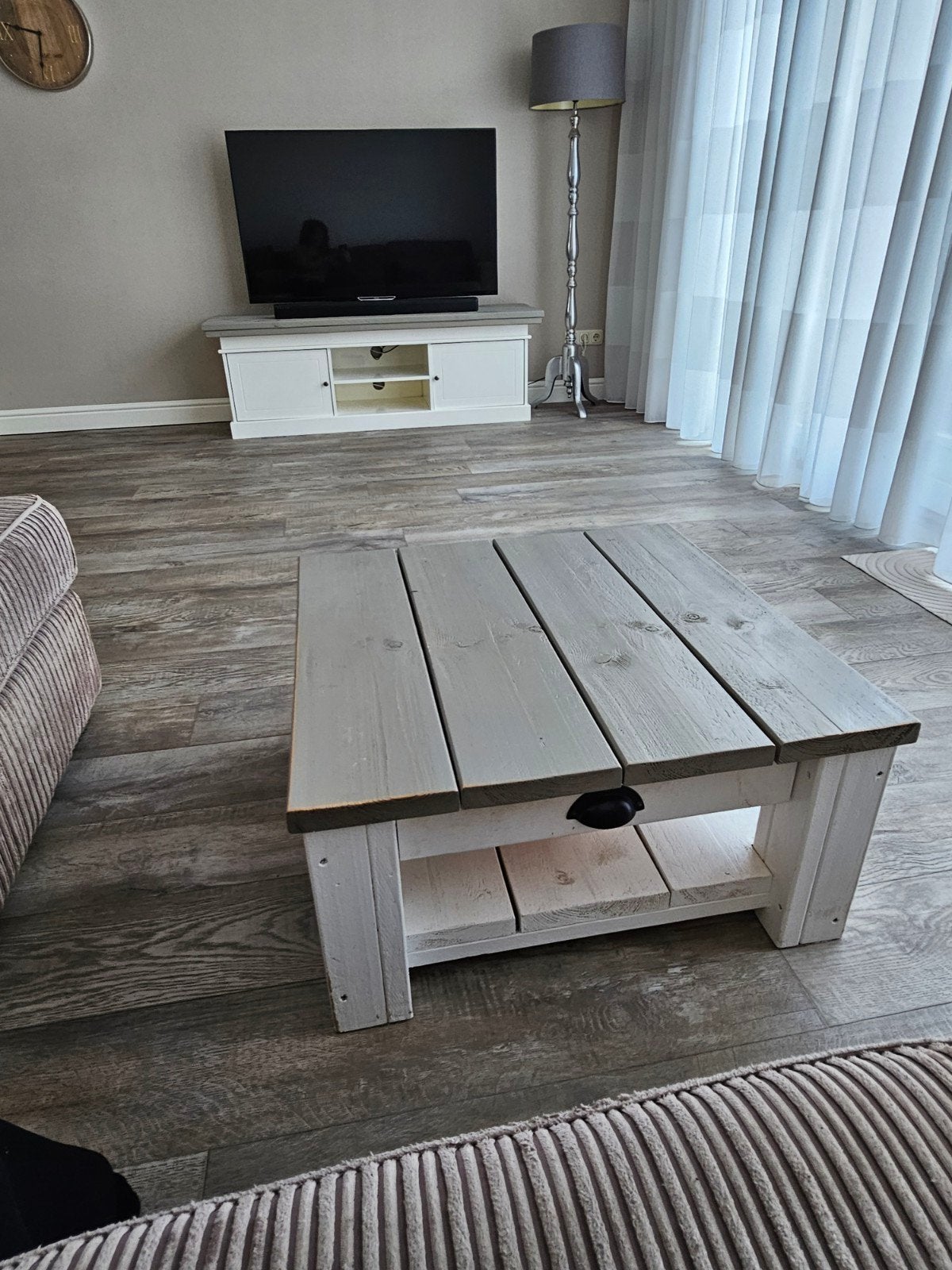 Set: Eettafel, Salontafel en TV-meubel, Ophalen