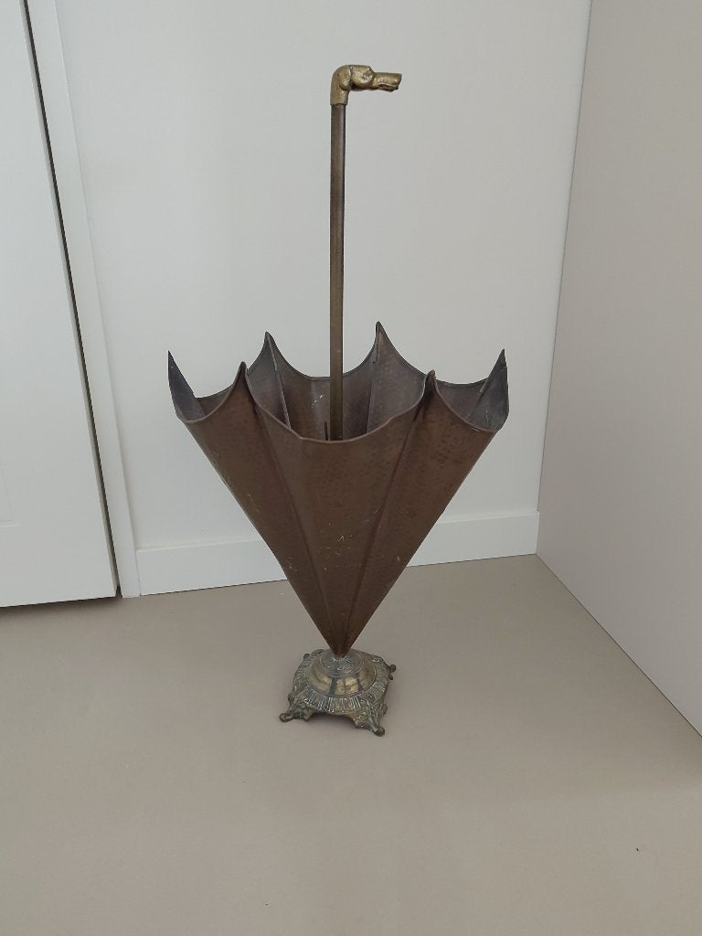 paraplubak van koper, Ophalen