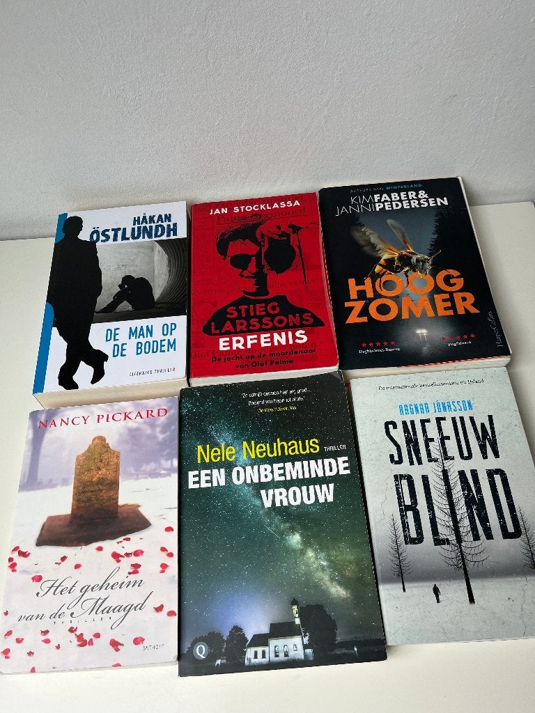 6 thrillers samen voor 12 euro, Ophalen of Verzenden, Zo goed als nieuw
