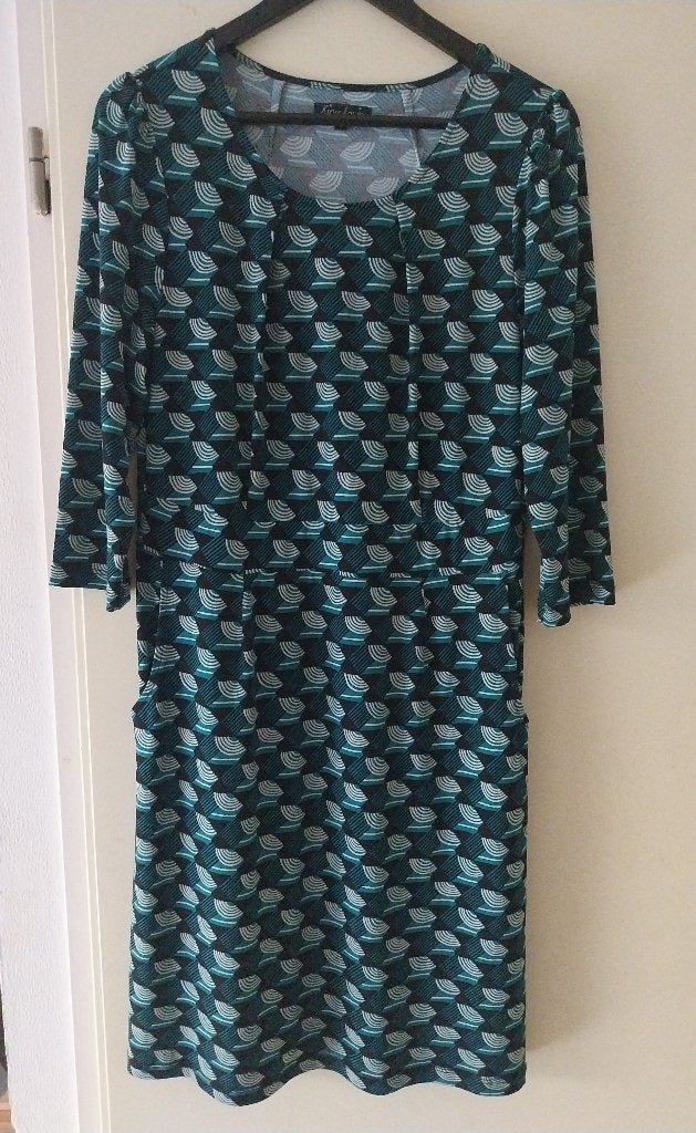Mooie King Louie Mona Dress maat L, Verzenden, Maat 42/44 (L), Zo goed als nieuw, Knielengte
