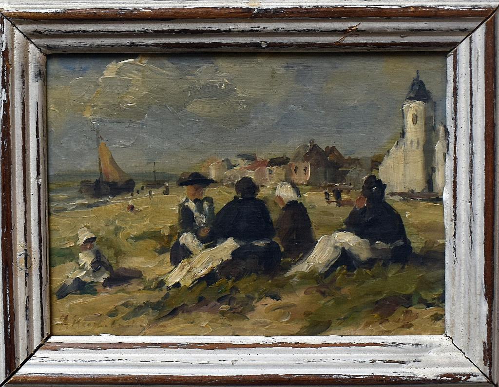 Gezicht op Katwijk Hollandse school., Ophalen of Verzenden