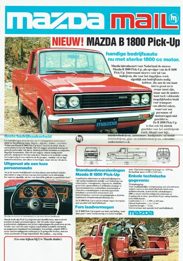 Folder Mazda modellen (1978), Boeken, Auto's | Folders en Tijdschriften, Verzenden, Gelezen, Mazda