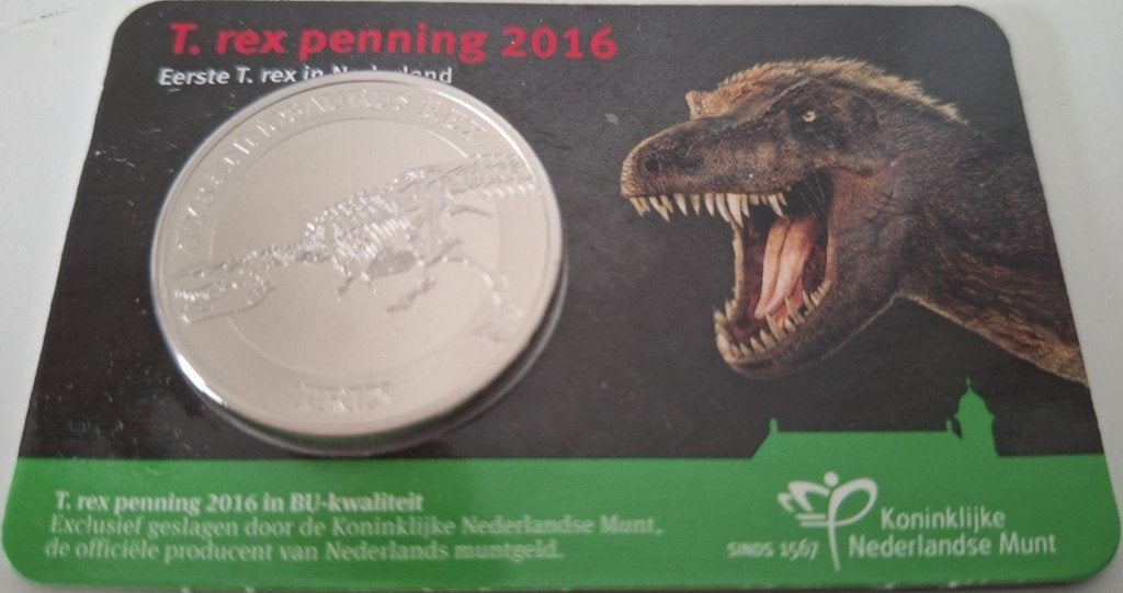 Coincard 2016 - T-rex Penning - BU, Verzenden, Overige landen, Overige waardes, Setje