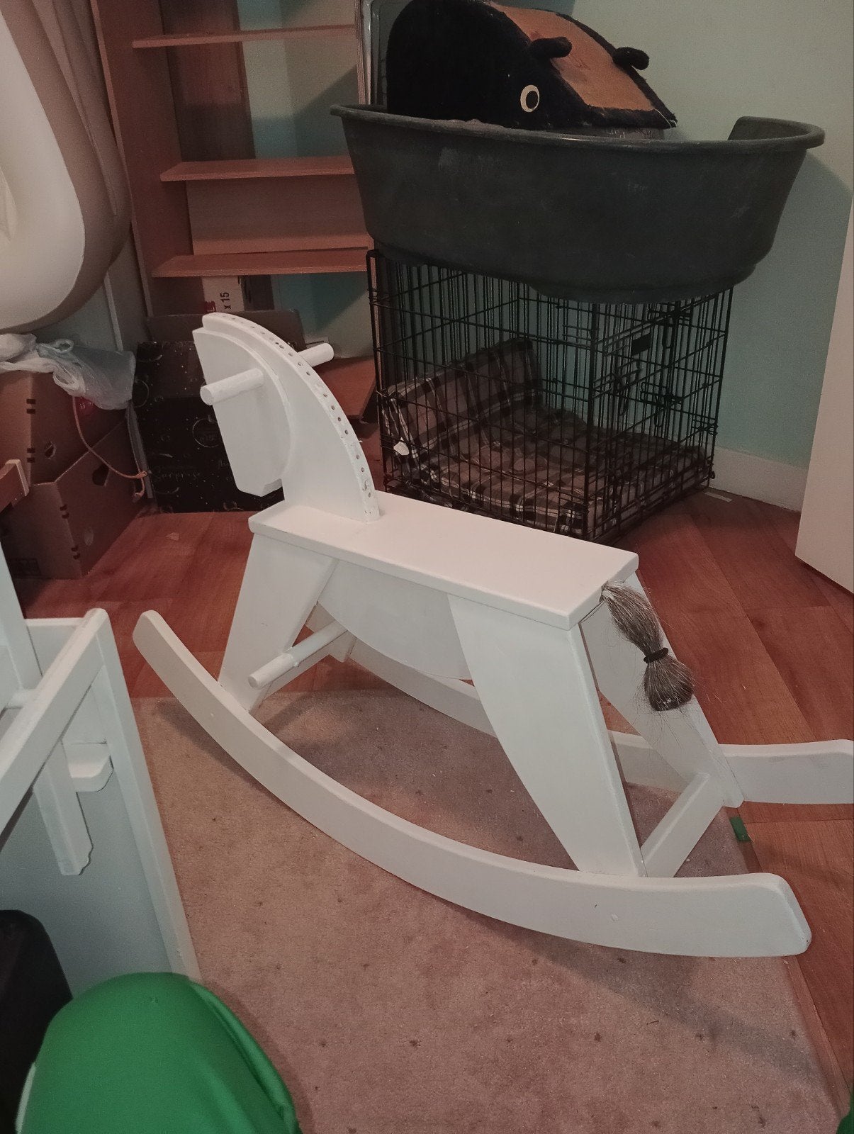 Gratis hobbelpaard met staart zonder manen, Ophalen, Gebruikt