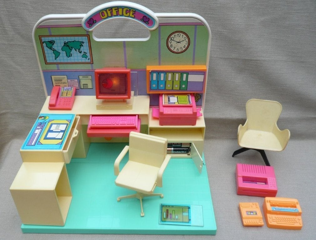Vintage Jumbos Office Toy Playset met licht en geluid (werkt, Verzamelen, Ophalen of Verzenden, Gebruikt, Overige typen