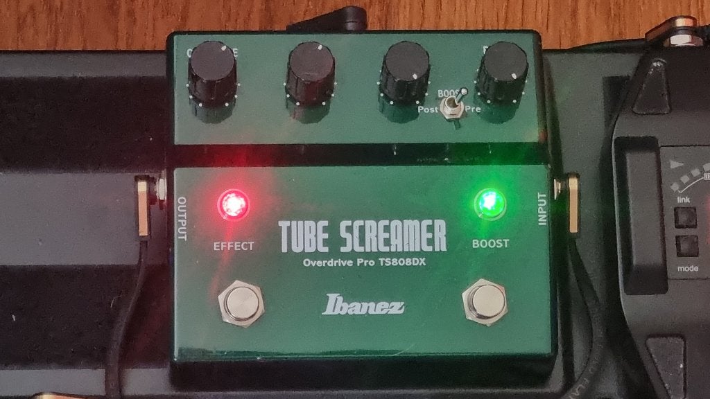 Ibanez TS808DX Tube Screamer Overdrive Pro + Boost, Muziek en Instrumenten, Ophalen of Verzenden, Distortion, Overdrive of Fuzz