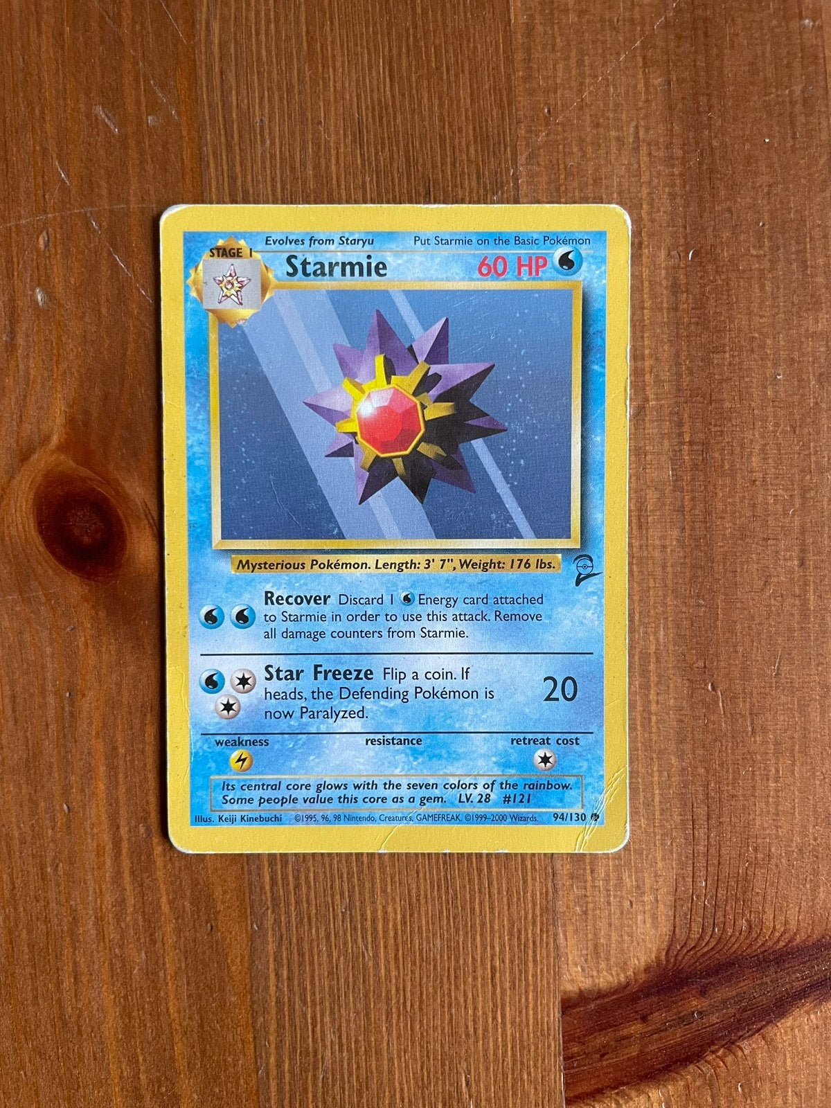 Starmie 94/130 Base Set 2 - HP, Ophalen of Verzenden, Gebruikt, Losse kaart