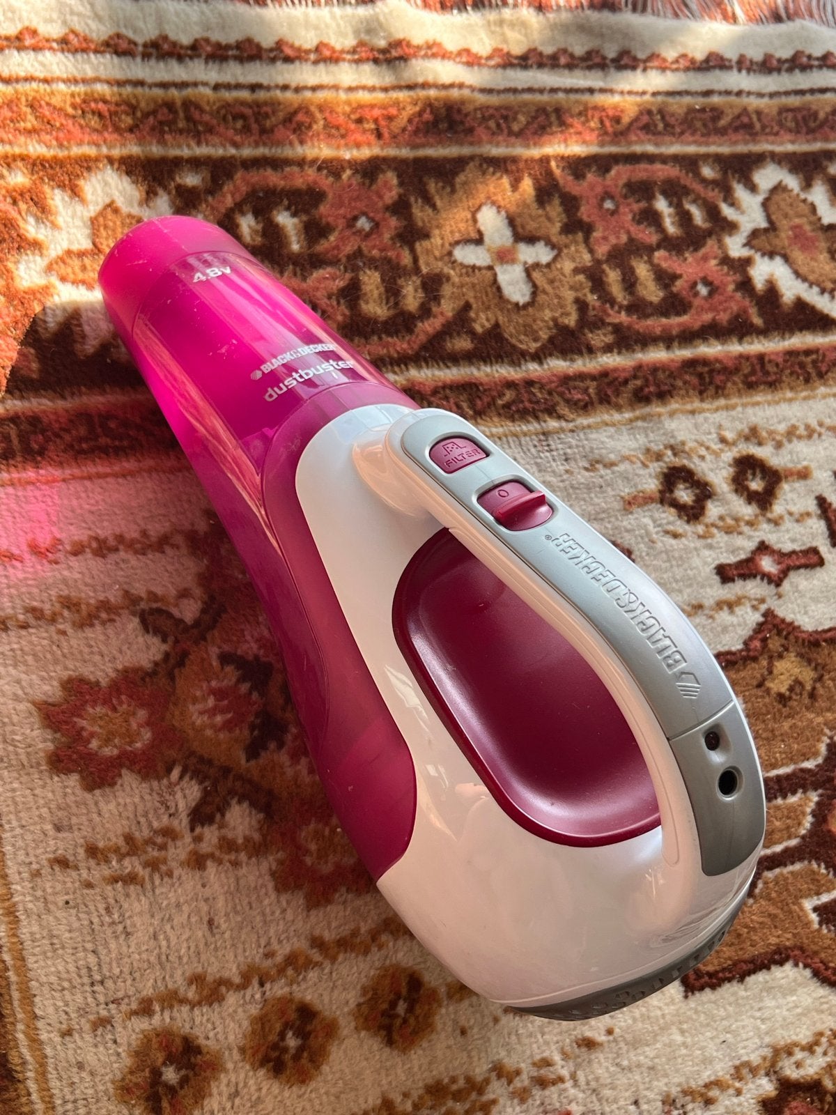 Black & Decker Dustbuster 4.8V met oplader - Zuigt minder, Ophalen, Overige merken, Gebruikt, Kruimeldief