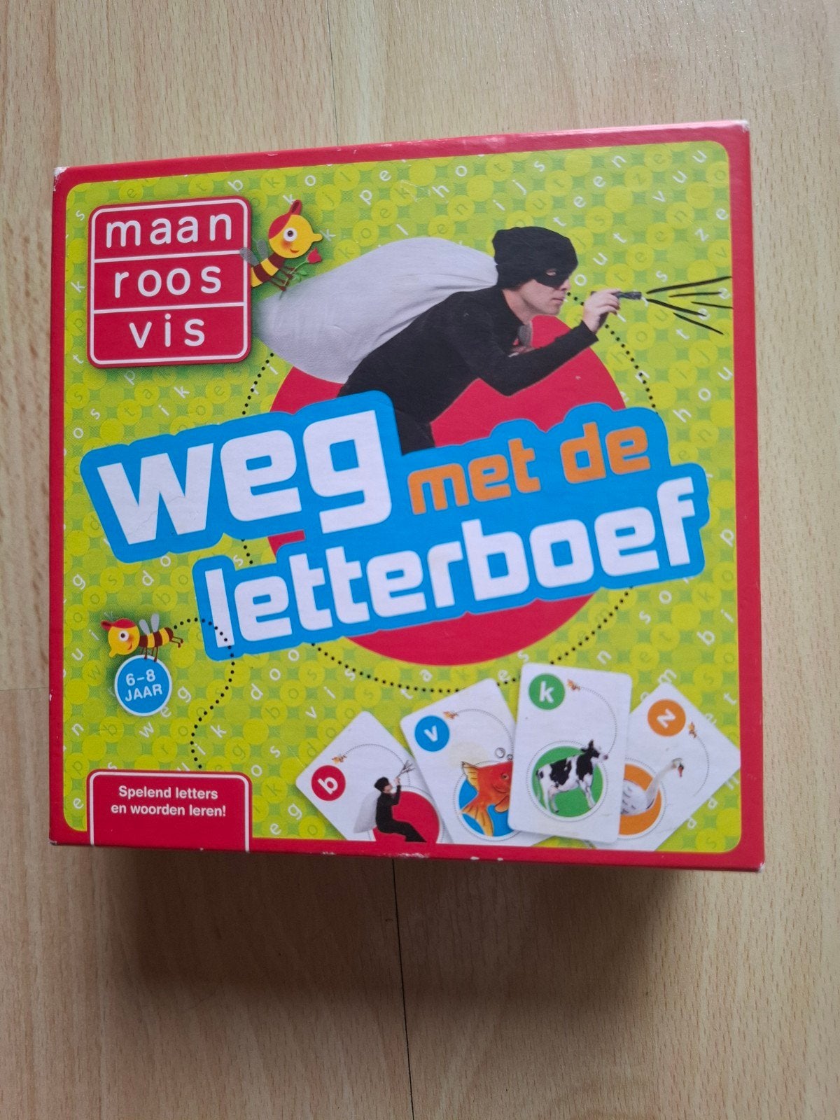 maan roos vis weg met de letterboef, Ophalen of Verzenden