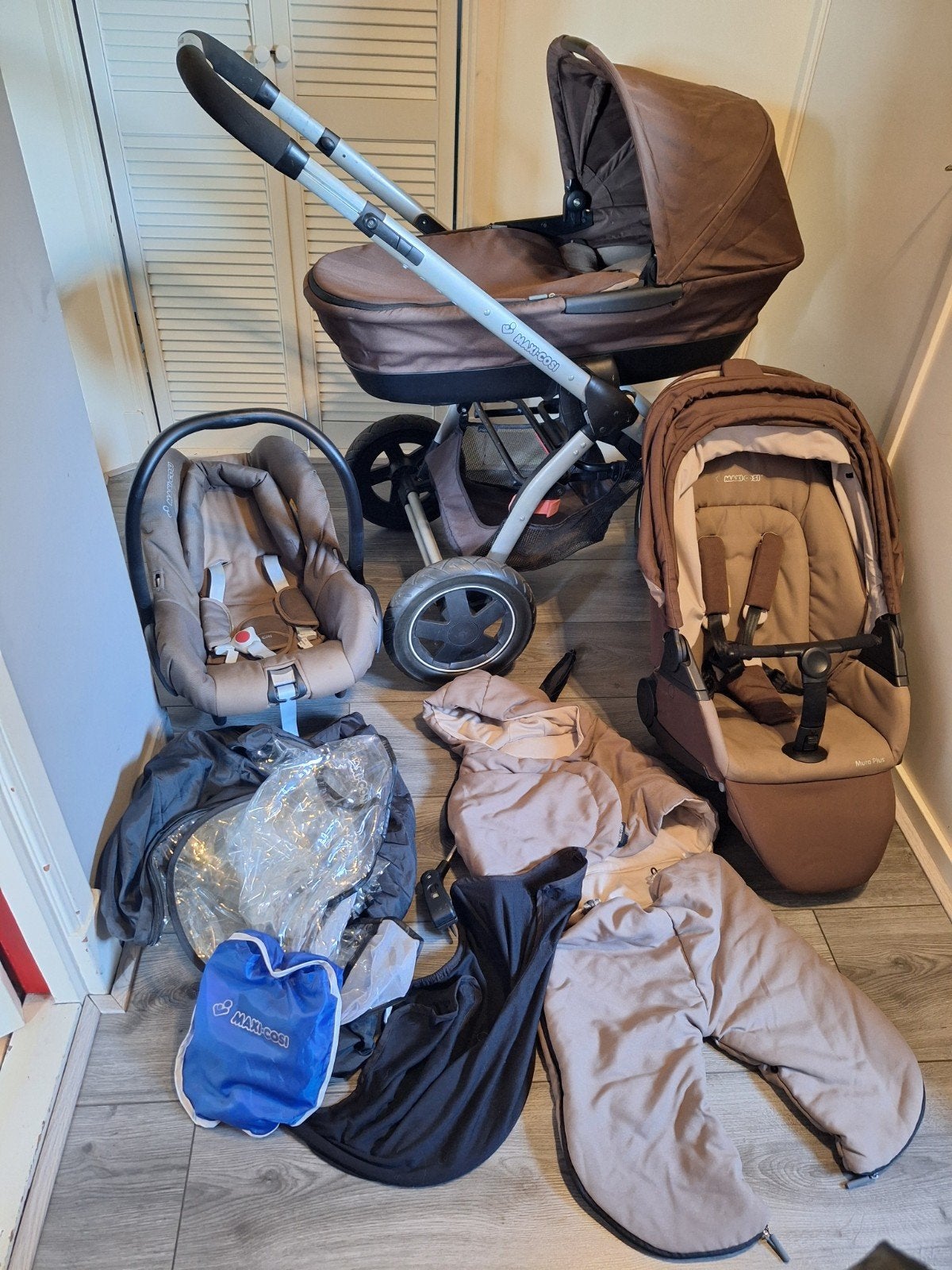 Maxi Cosi Mura Plus, Kinderen en Baby's, Kinderwagens en Combinaties, Ophalen, Verstelbare duwstang, Zo goed als nieuw, Combiwagen