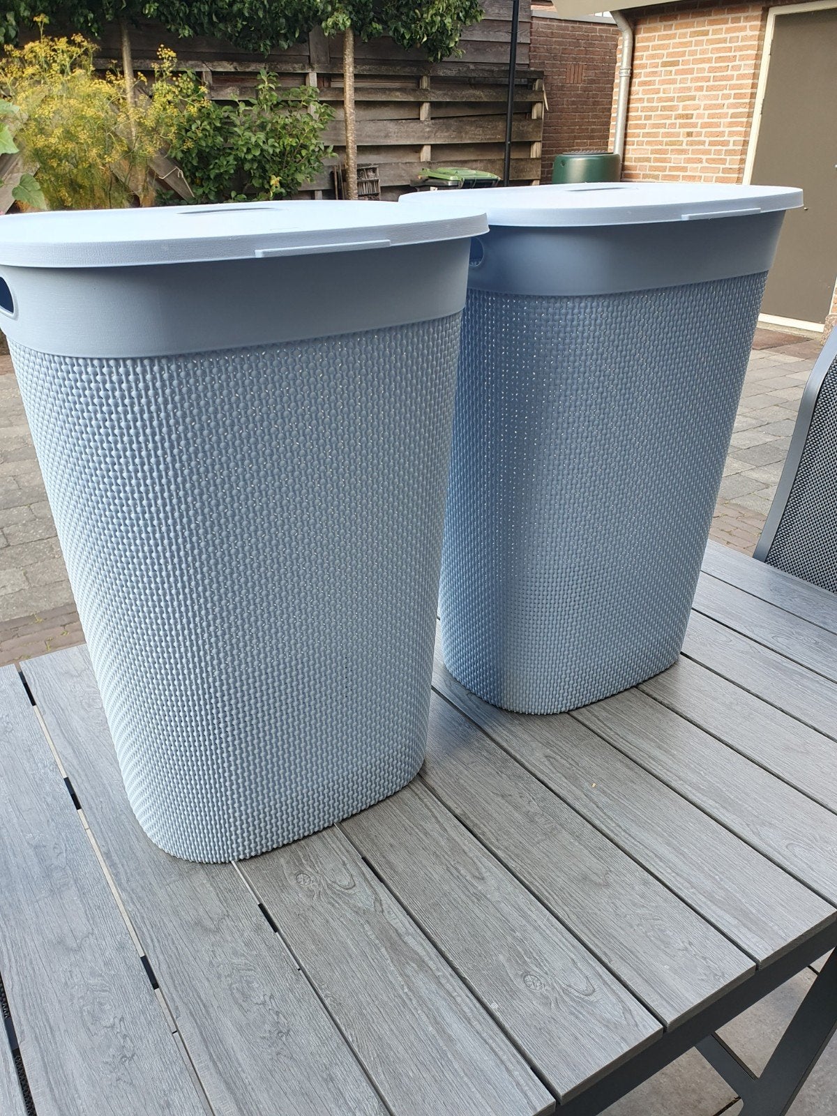 2x Curver Wasmand Infinity 60L - Lichtblauw, Ophalen of Verzenden