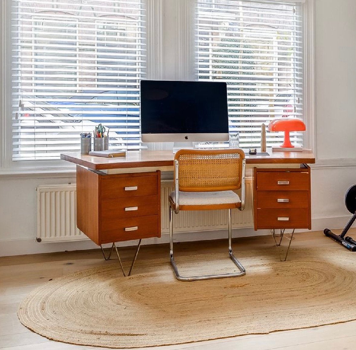 Vintage design bureau “boomerang” Kees Braakman Pastoe, Gebruikt, 75 cm of meer, 150 tot 200 cm, Ophalen of Verzenden