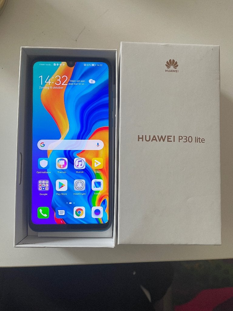 ZGAN Huawei P30 lite 128 Met Android te koop of te ruilen, Blauw, Ophalen of Verzenden, Zo goed als nieuw, Zonder simlock