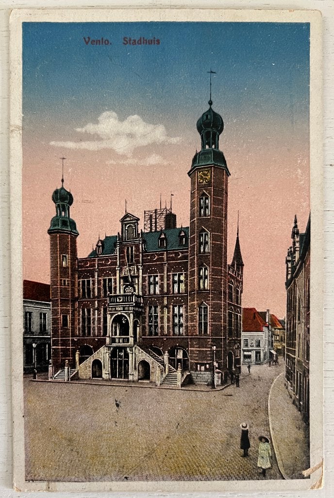 Oude Ansichtkaart  -  Venlo - Stadhuis, Ophalen of Verzenden, Voor 1920, Gelopen, Limburg