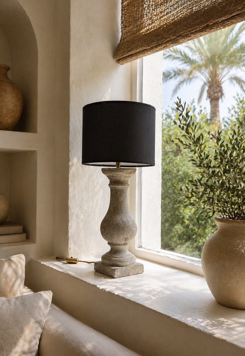 Stijlvolle lamp met zwarte kap, Ophalen, Overige merken, E27 (groot), Klassiek