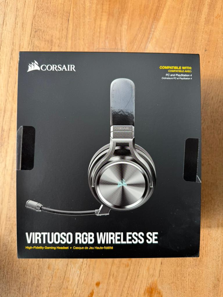 Corsair Virtuoso SE headset (als nieuw), Computers en Software, Headsets, Ophalen of Verzenden, Zo goed als nieuw