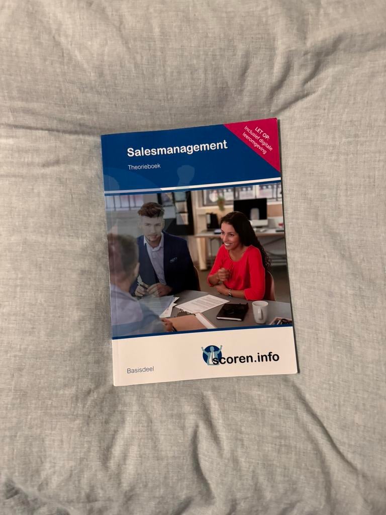 Salesmanagement boek ongebruikt, Ophalen of Verzenden, Zo goed als nieuw, Overige niveaus, Economie