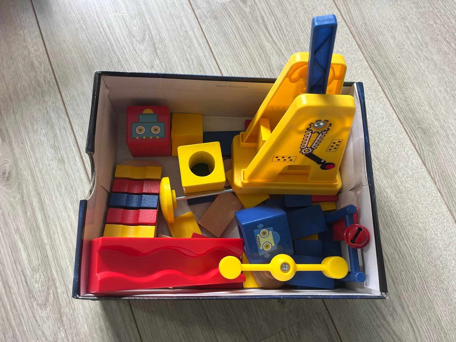 Houten domino stenen en speelgoedset, Ophalen of Verzenden, Gebruikt, Overige merken