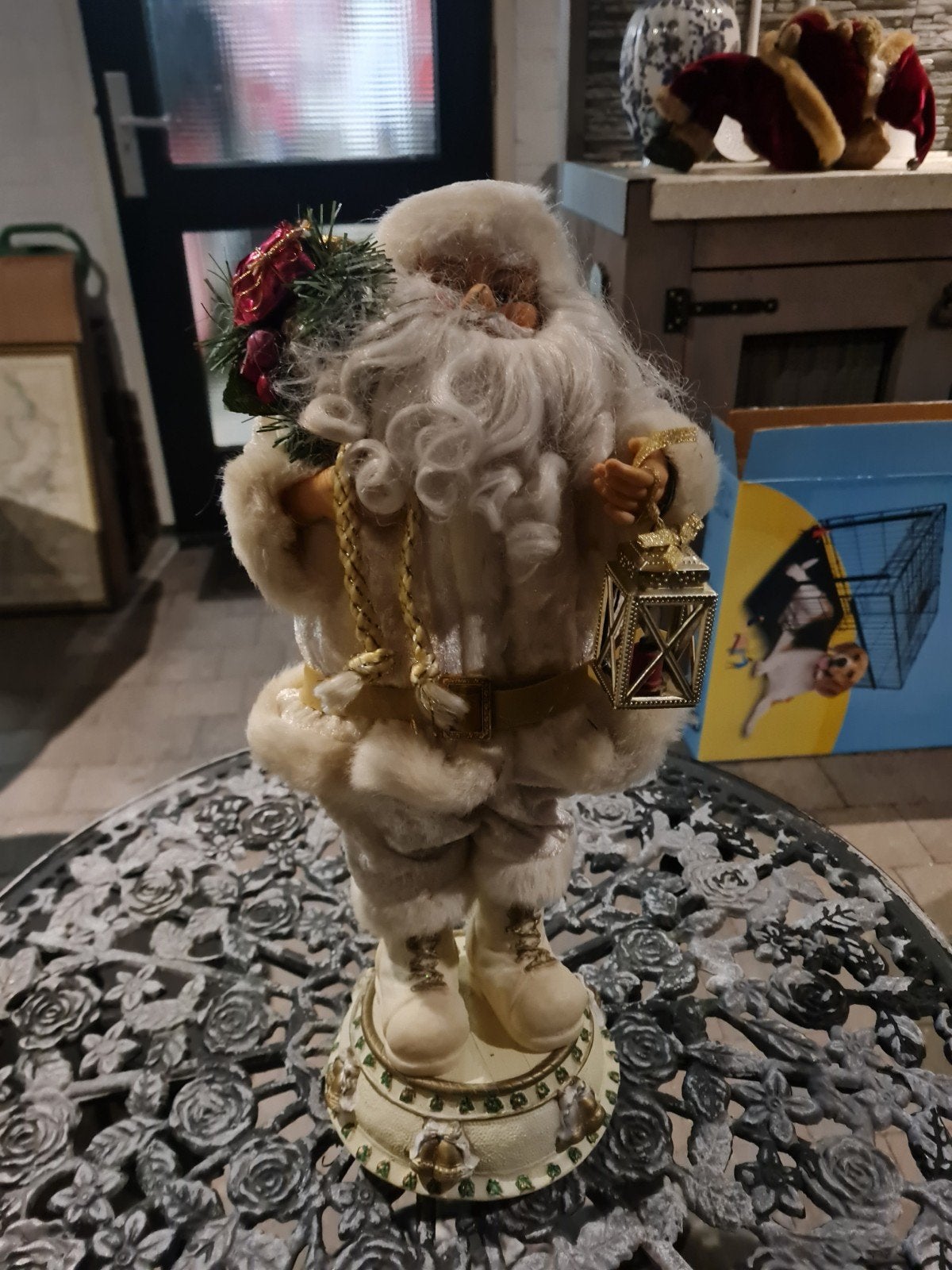 leuke witte kerstman 45 cm groot., Ophalen of Verzenden
